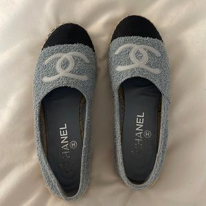 Chanel terry cloth espadrilles